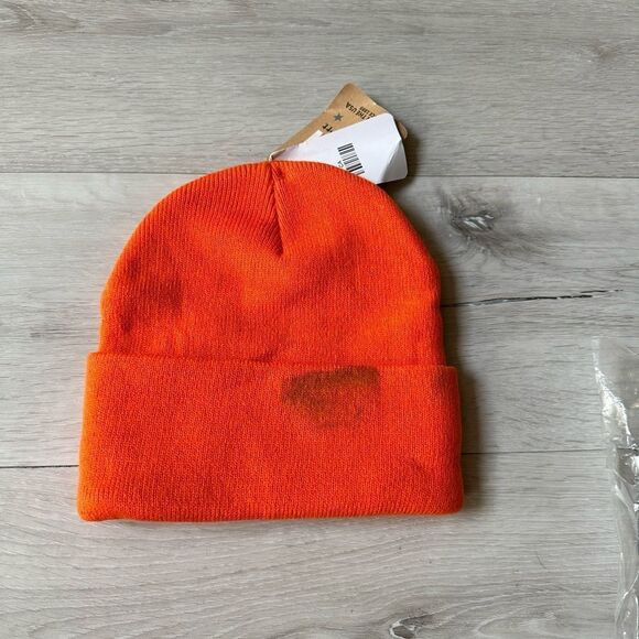 Carhartt Acrylic Watch Hat‎ Bright Orange Nwt in packaging - Picture 4 of 6